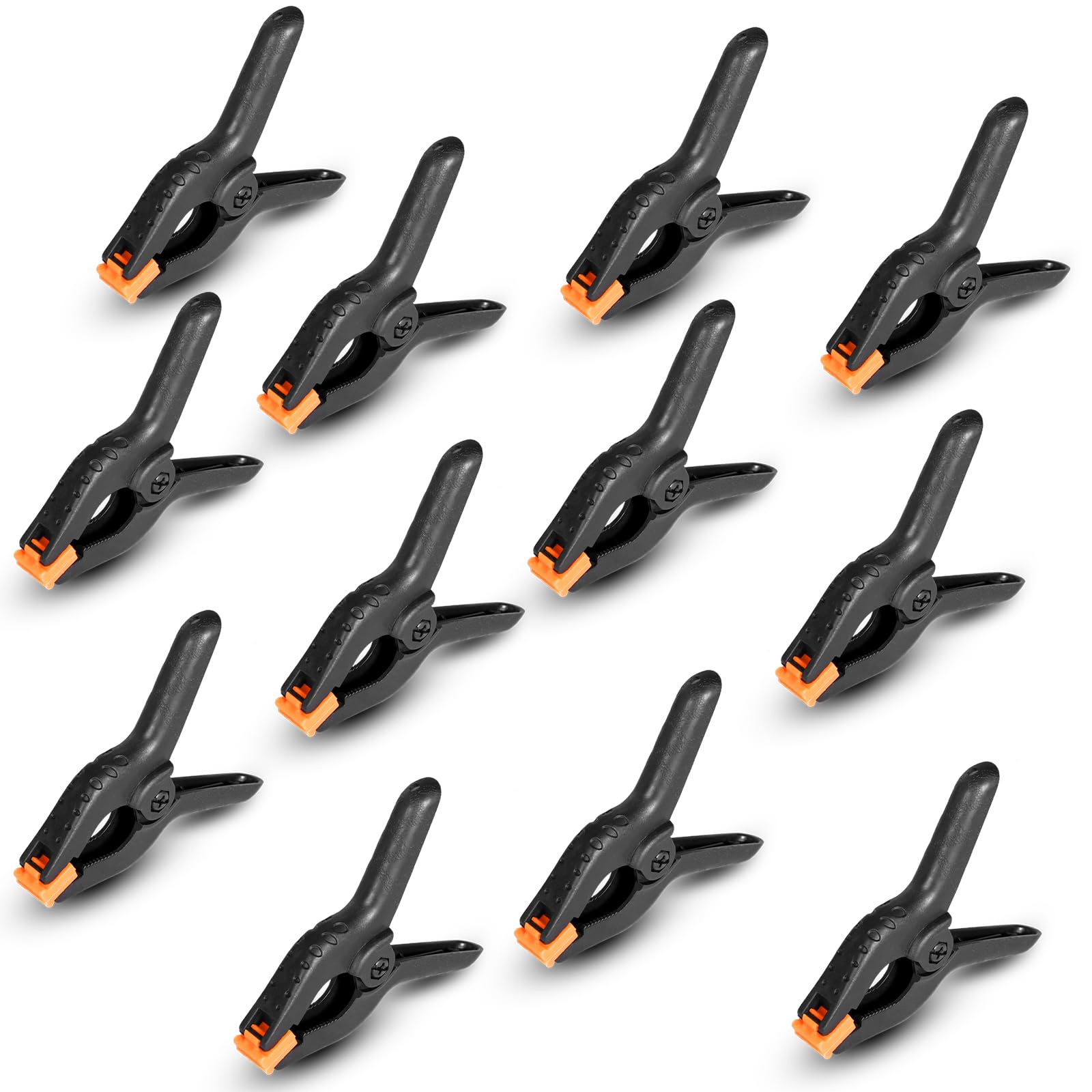 Rondauno Spring Clamps 12 Pack, 3.5 inch Spring Clips for Crafts & Professional