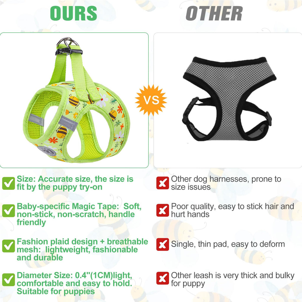 BEAUTYZOO Step in Dog Harness and Leash Set,Reflective Dog Harness No Pull No