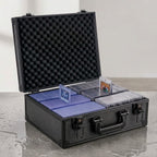 SUREMAX 600+ Trading Card Storage Box, Portable Card Case for 3" x 4" Graded