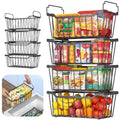 Goovilla Freezer Organizer Bins with Foldable Handle, 8 Pack Stackable Freezer