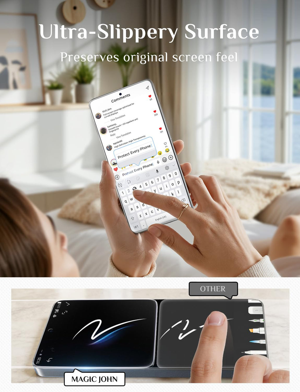 MAGIC JOHN for Samsung Galaxy S26 Ultra Privacy Screen Protector 6.9inch,