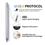 Penoval USI 2.0 Stylus Pen Chromebook 4096 Pressure Lenovo ASUS HP Pixel