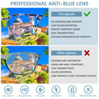 STASTEND Progressive Multifocal Anti Blue Light Reading Glasses for Women and
