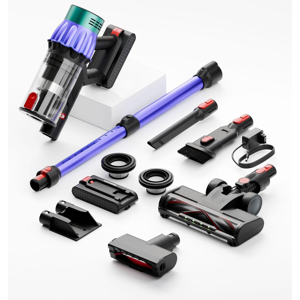 Cordless Vacuum Cleaner 550W 35KPa Stick Vacuum 50Min Runtime Pet Hair Carpet