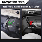 Melincars Interior Door Pull Handle for Ford Fiesta Manual Window