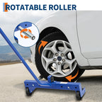 500 LB Heavy-Duty Tire Dolly, Adjustable Wheel Dolly Tire Moving Cart Tool with 12"-24" Roller Spread and Smooth Wheels for Garage, Workshop, Automotive Repair