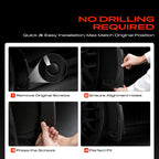 A-Premium Mud Flaps Compatible with Ford Ranger 2024 2025 Crew Cab Pickup