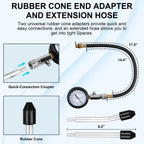 Clatoon 8PC Engine Cylinder Compression Tester Kit Petrol Gas Small Engine