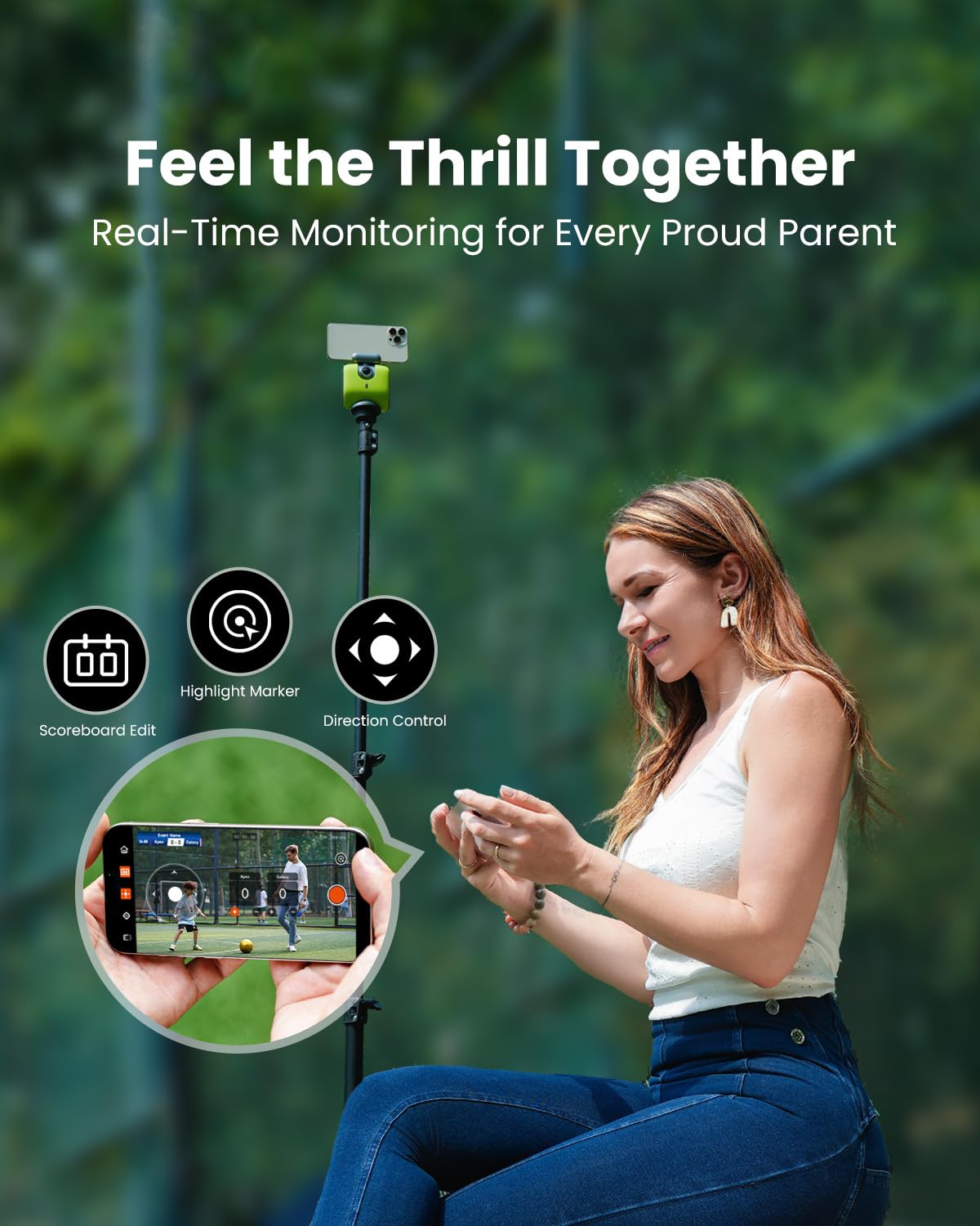 XbotGo Chameleon AI Auto Sports Action Camera - 4K 60FPS Soccer Camera and