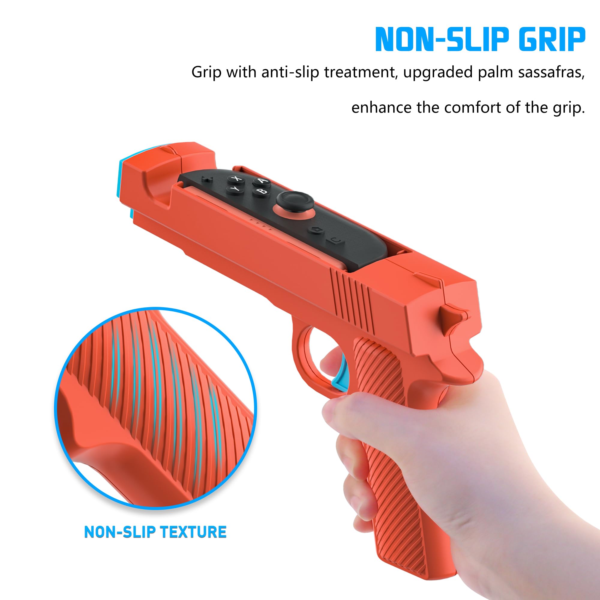 RHOTALL Shooting Game Hand Grips Compatible with Nintendo Switch 2, Shooting &