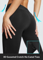 BALEAF Womens Fleece Lined Leggings Thermal Water Resistant Winter Pants Black M