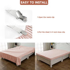 Bozenu Bed Sheet Straps, Upgrade Fitted Bed Sheet Holders for Corners, Non Slip