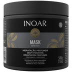 INOAR Hair Mask Macadamia Oil Wheat Protein Deep Hydration Repair 17.6oz Moist