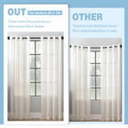 Byondeth Curtain Rods for Windows 16 to 120 Inches Adjustable Blackout Wrap