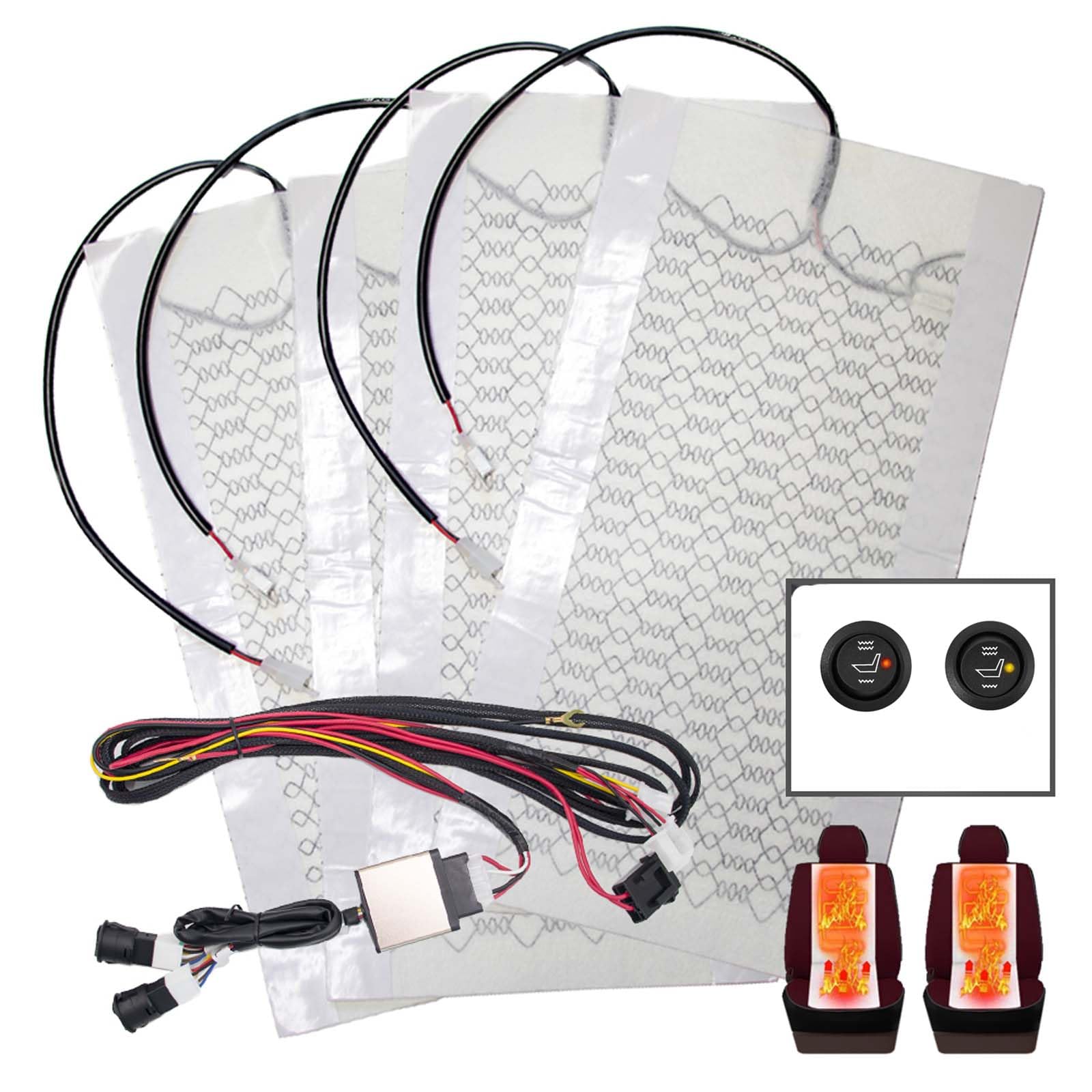 vokoroad Universal Seat Cover Accessories Kit for Full Back and Seat, Universal