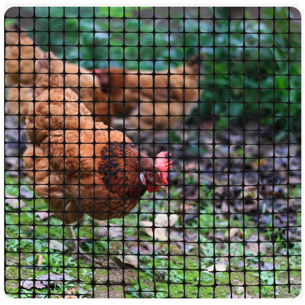 Plastic Mesh Fencing Safety Fence, Poultry Netting, with 50 Zip Ties, Reusable