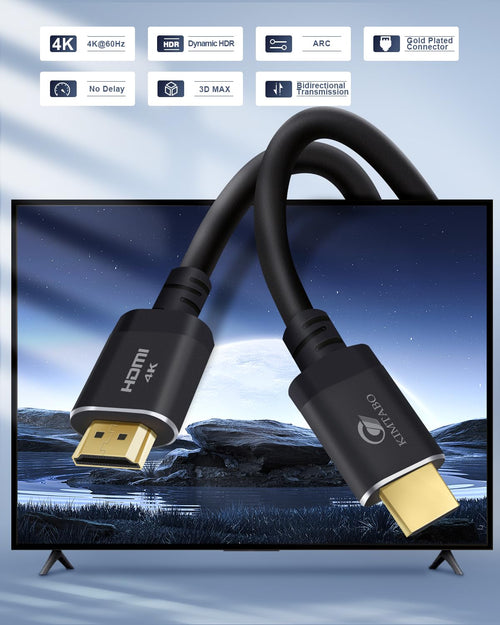 50ft HDMI Cable Ultra High Speed 4K 60Hz 2K 1080p ARC Gold Plated 15m
