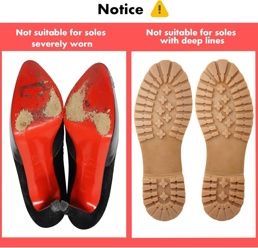 8 Pack Red Bottom Sole Protector Anti-Slip High Heel Shoe Sticker for Louboutin