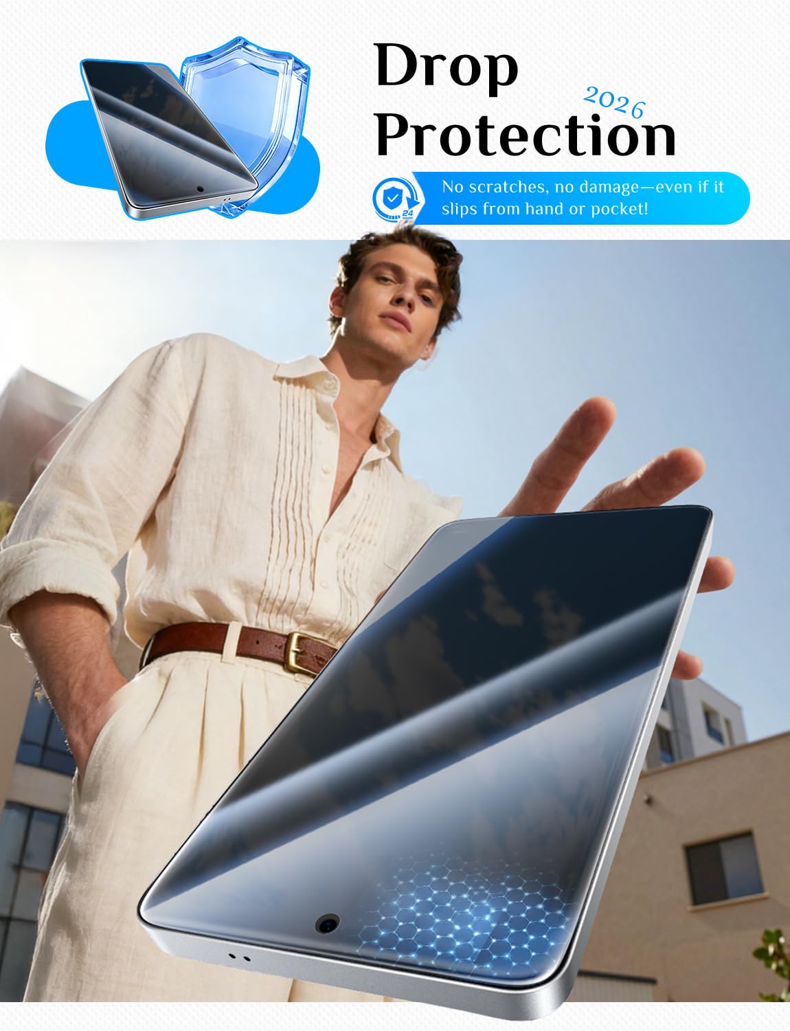 MAGIC JOHN for Samsung Galaxy S26 Ultra Privacy Screen Protector 6.9inch,