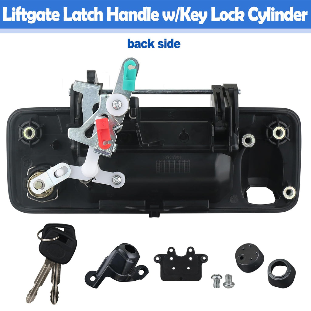 Osompar Tailgate Liftgate Latch Handle w/Key Lock Cylinder Compatible with