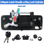 Osompar Tailgate Liftgate Latch Handle w/Key Lock Cylinder Compatible with