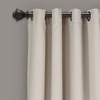 Lush Decor Insulated Grommet Blackout Window Curtain Panels, Pair, 52" W x 95"