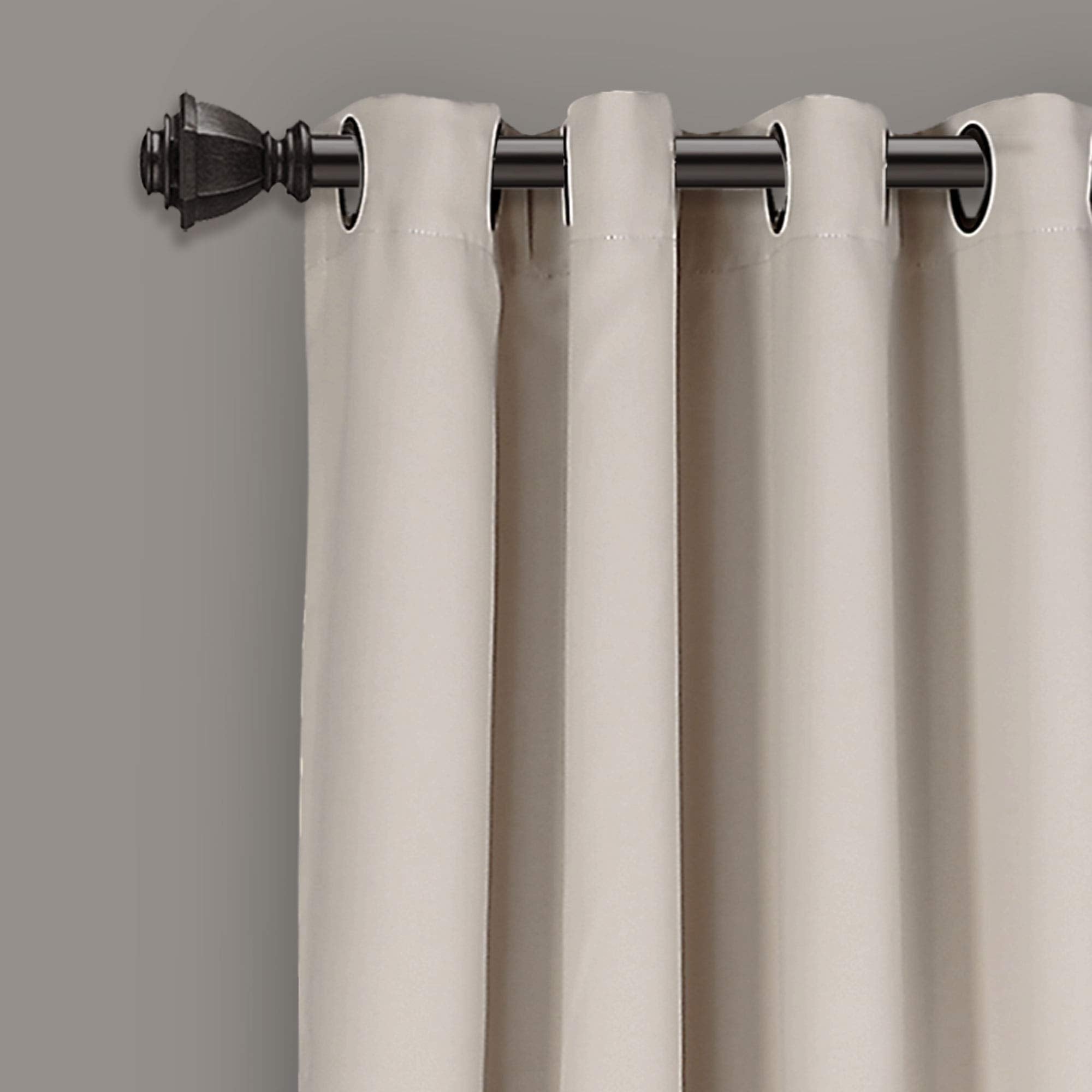 Lush Decor Insulated Grommet Blackout Window Curtain Panels, Pair, 52" W x 95"