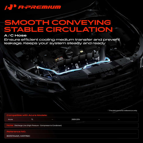 A-Premium A/C Suction & Discharge Line Hose Assembly Compatible with Acura
