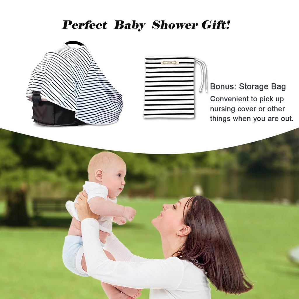 Baby Nursing Poncho Cover Breastfeeding Car Seat Canopy Stroller Cart Cover