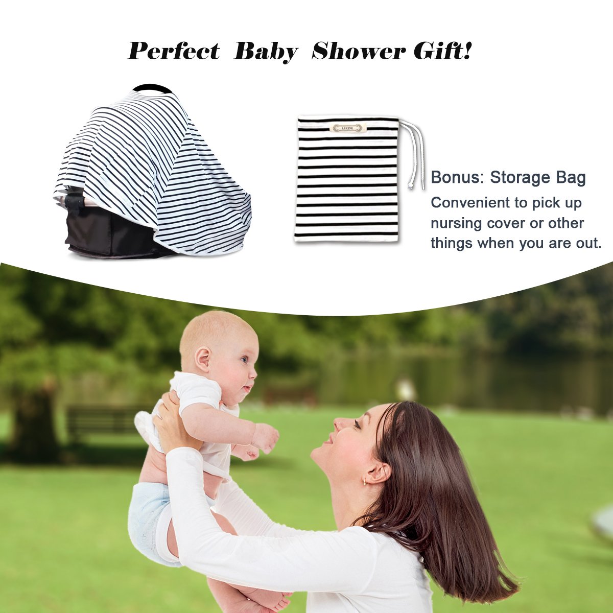 Baby Nursing Poncho Cover Breastfeeding Car Seat Canopy Stroller Cart Cover