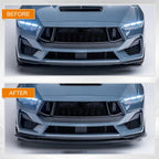 Front Lip for Ford Mustang GT EcoBoost 2024-2026 Front Bumper Lip Splitter Matte
