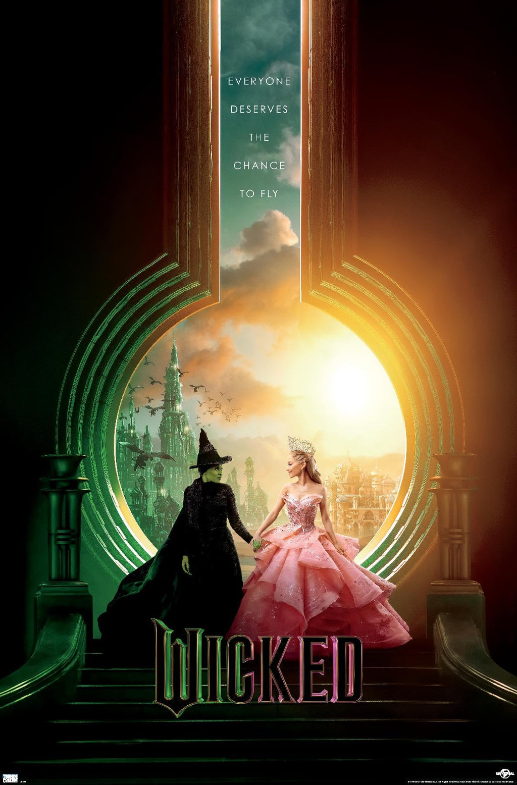 Wicked - Key Art Wall Poster, 34L" x 22.4W", Unframed Version