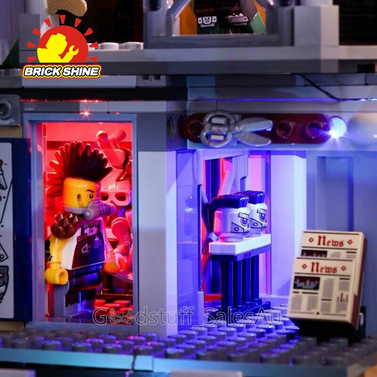 Light Kit for LEGO 70840 Welcome to Apocalypseburg (Model Set is not Included)