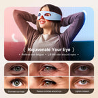 Pedete Red Light Therapy for Eyes, 3 Modes Under-Eye Red Light Eye Mask, Eye