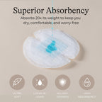 Lansinoh Stay Dry Disposable Nursing Pads, Soft and Super Absorbent Breast Pads,