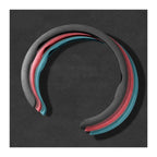 Suede Steering Wheel Cover 15 inch Tesla Model 3 Y S Ultra Thin Black Anti Slip