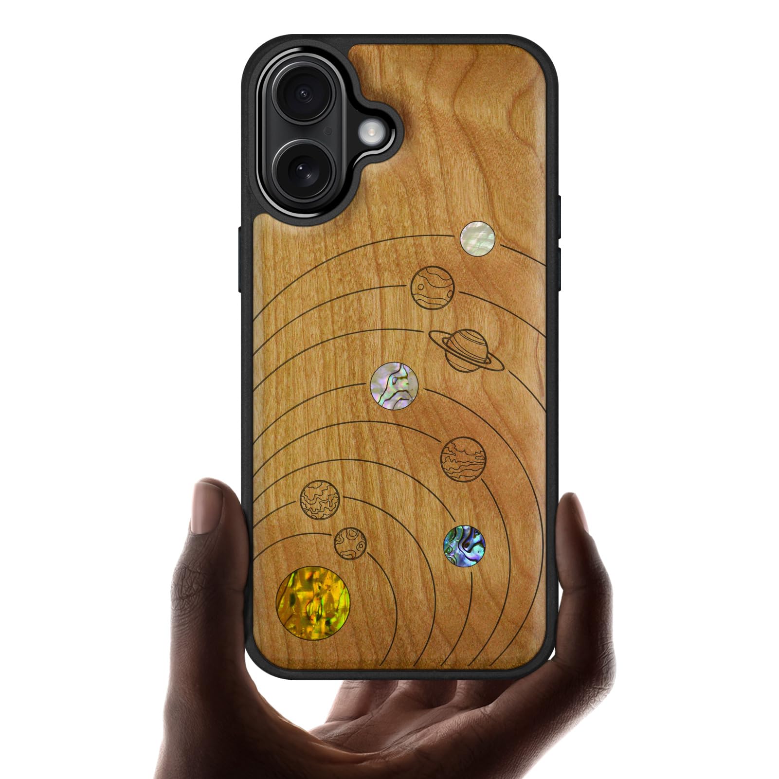 Carveit Magnetic Wooden Case for iPhone 17 Case, Wood Artisan Engraved &