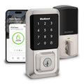 Kwikset Halo Wi-Fi Smart Lock Keyless Entry Deadbolt Touchscreen Satin Nickel