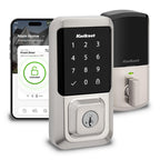 Kwikset Halo Wi-Fi Smart Lock Keyless Entry Deadbolt Touchscreen Satin Nickel