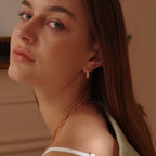 MEVECCO Gold Huggie Hoop Earring for Women 18K Gold Plated Dainty Cute Twist