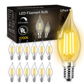 DAYBETTER E12 LED Bulb Dimmable, Chandelier Light Bulbs, Candelabra Light Bulbs