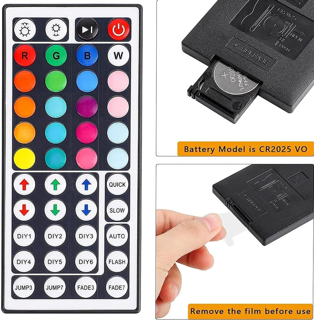 Tenmiro Smart App Bluetooth Controller and 44 Keys IR Remote Control, Suitable