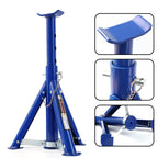 2PC 3 Ton Jack Stands Adjustable Steel Folding Auto Lift Support Blue