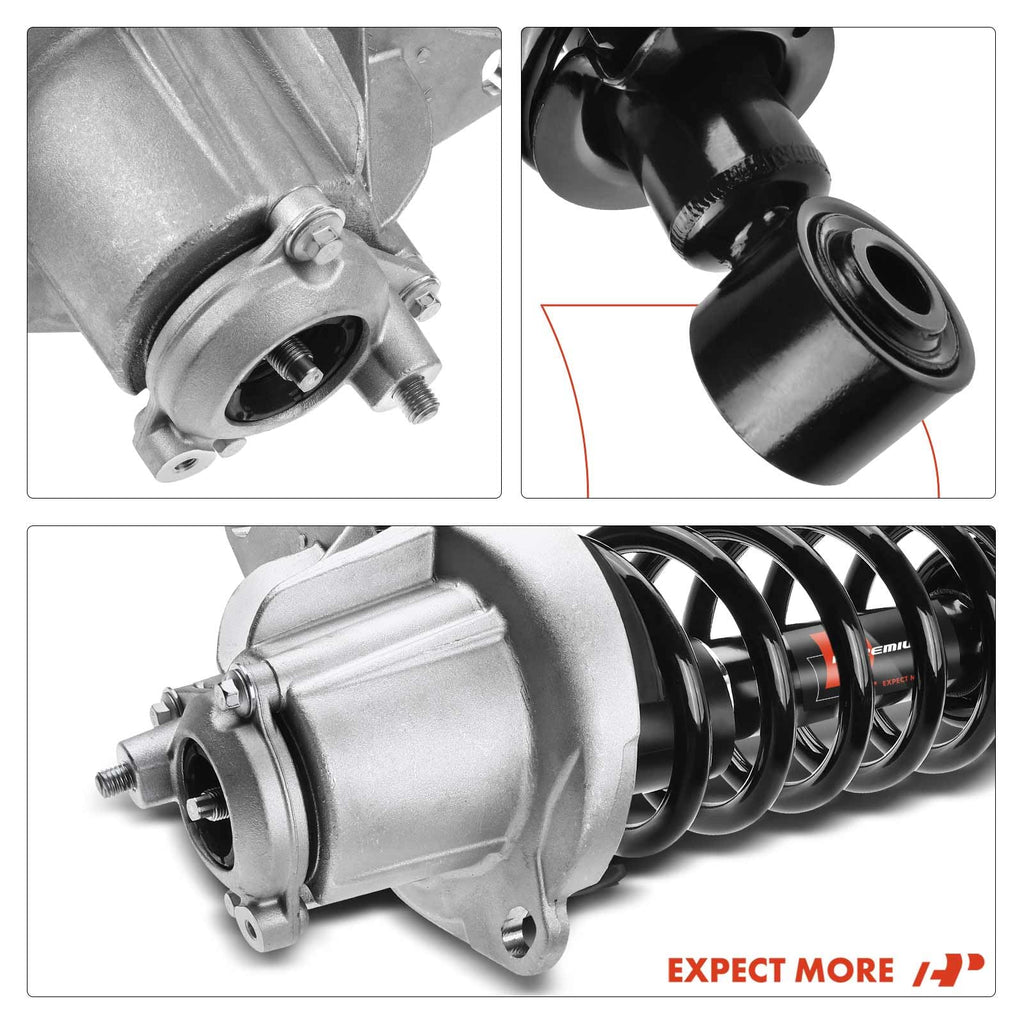 A-Premium Rear Complete Strut Assemblies with Coil Springs, Set of 2