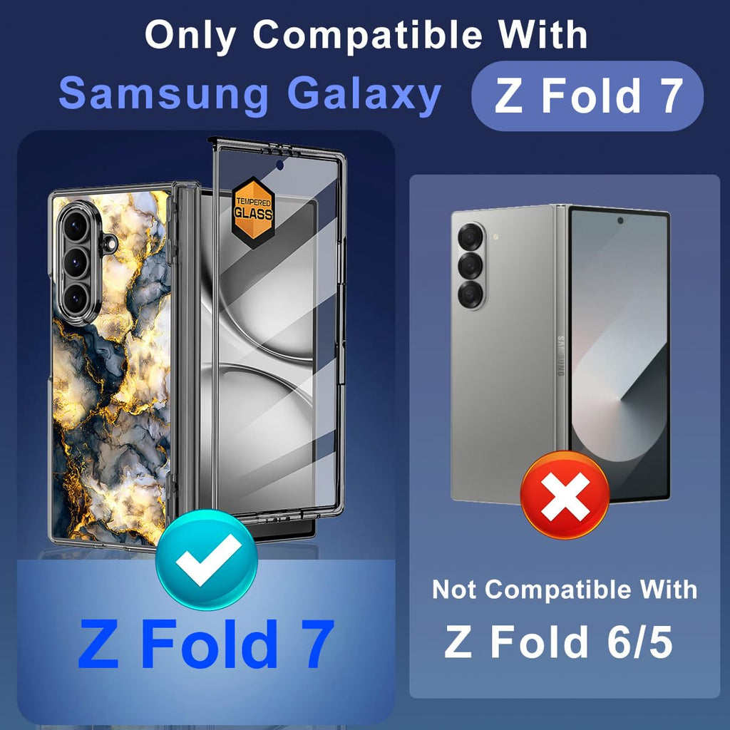 Meshine for Galaxy Z Fold 7 Case,[Compatible with MagSafe][Hinge