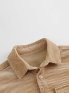 marc & janie Boys Outdoor Corduroy Shirt Cotton Button Down Shirt Loose Soft