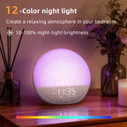 Sunrise Alarm Clock White Noise Machine: Natural Wake Up Light - Dimmable Clock