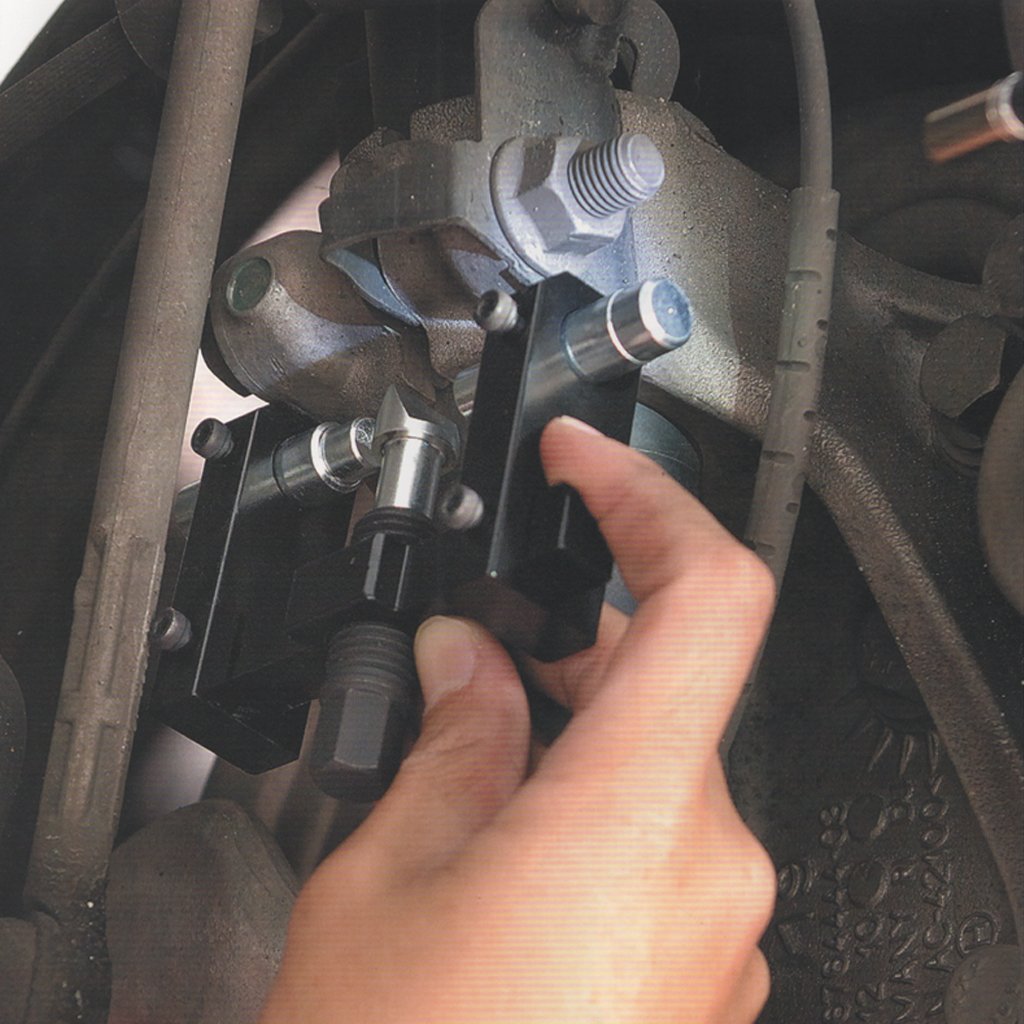 FIRSTINFO F3141L Steering Knuckle Spreader Tool Set Universal Strut Insert