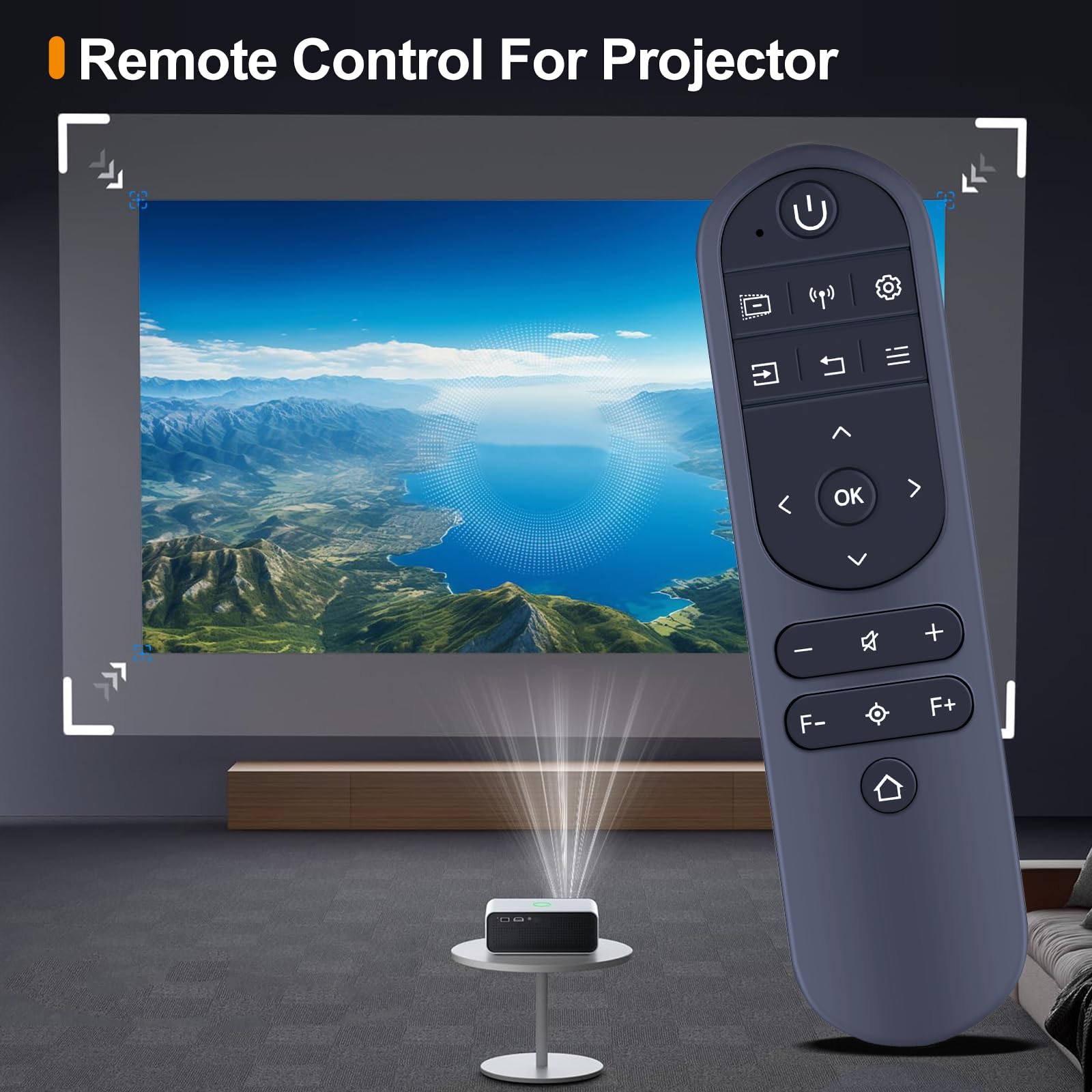 HZIME New Replacement Remote Control Compatible for ULTIMEA Apollo P60 Projector