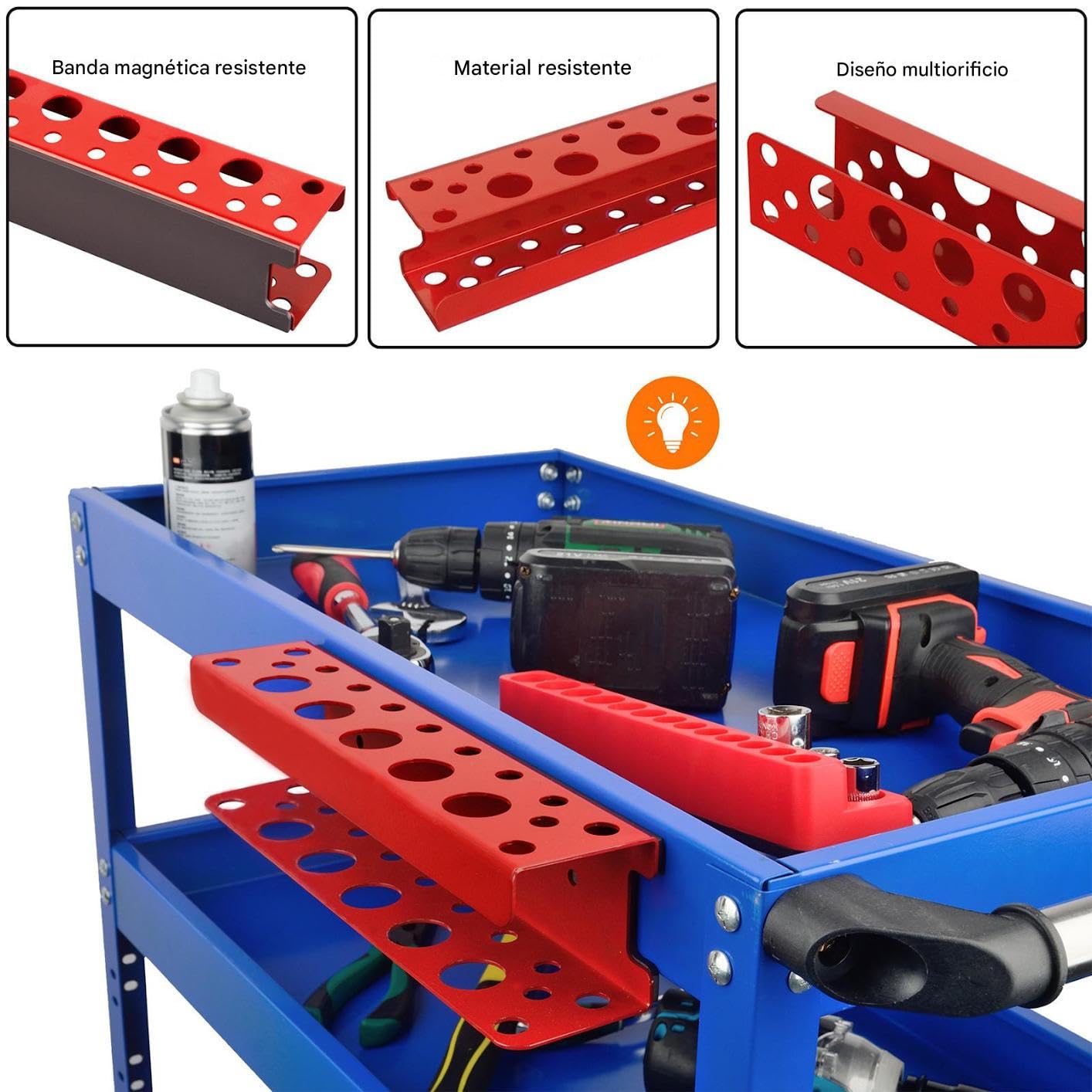 Magnetic Screwdriver Holder Rack for Pliers Scissors Workshop Tool Box